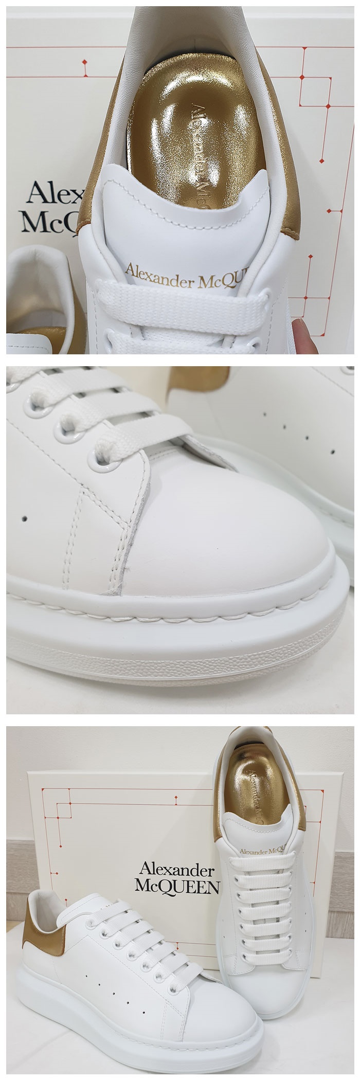 알렉산더맥퀸 20FW 오버솔 스니커즈 553680 WHNBG 9075